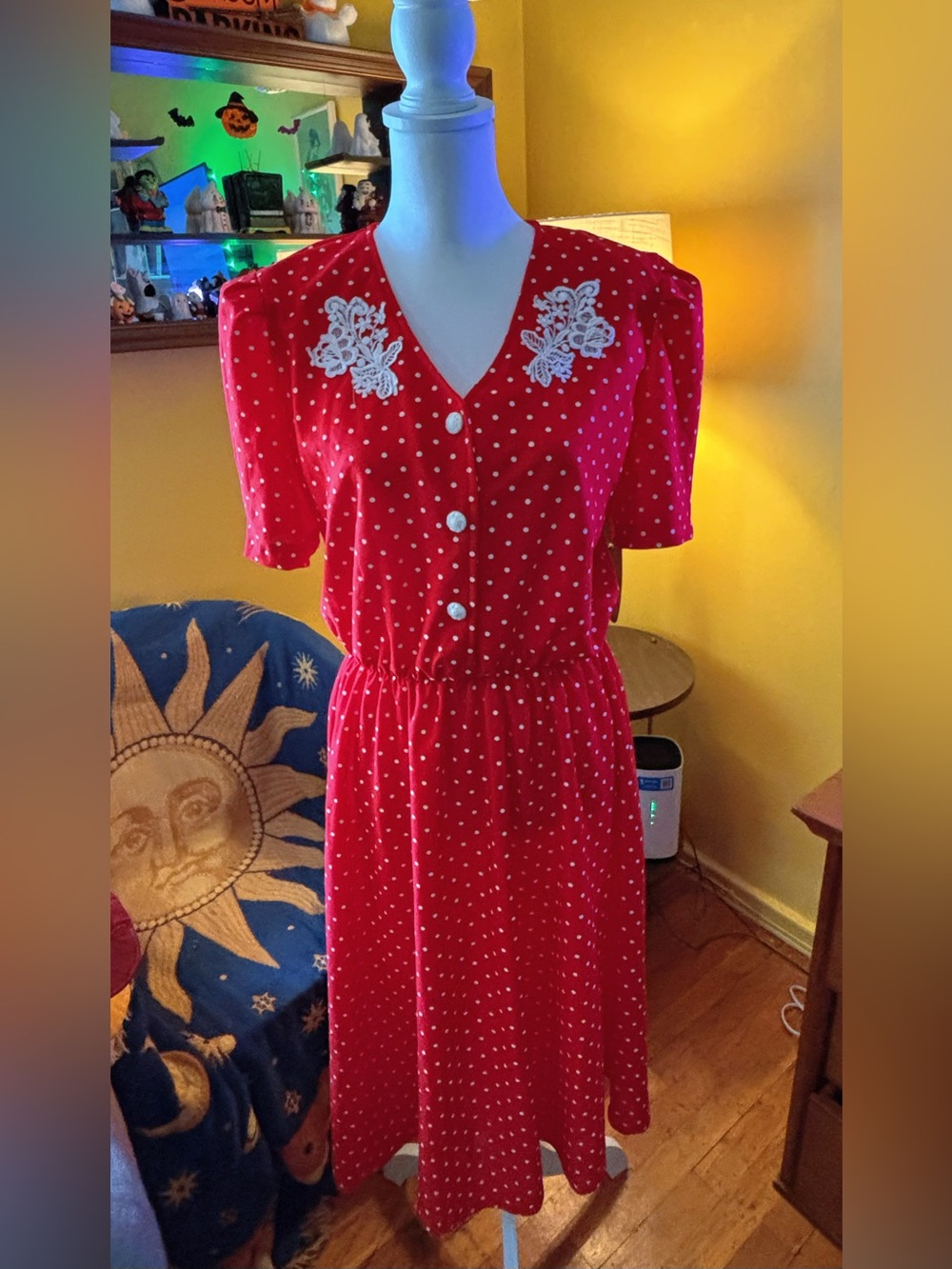 40s inspired tea dress - vintage dead stock